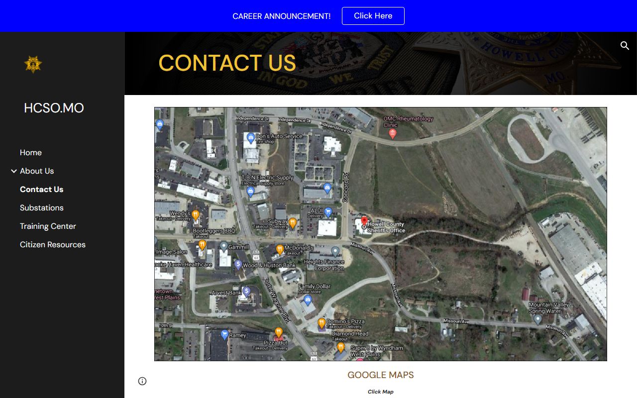 Howell County arrest records sheriff contact channel