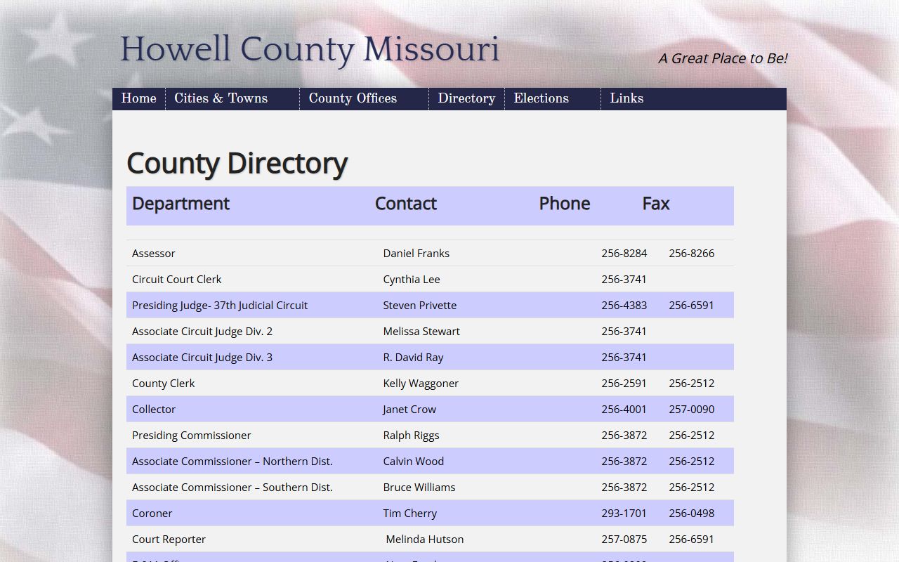Howell County court records official directory