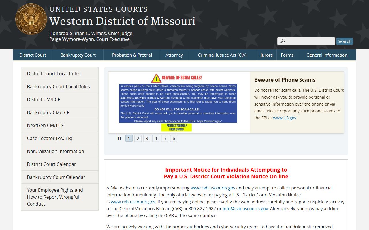 Howell County court records Western District of Missouri federal court