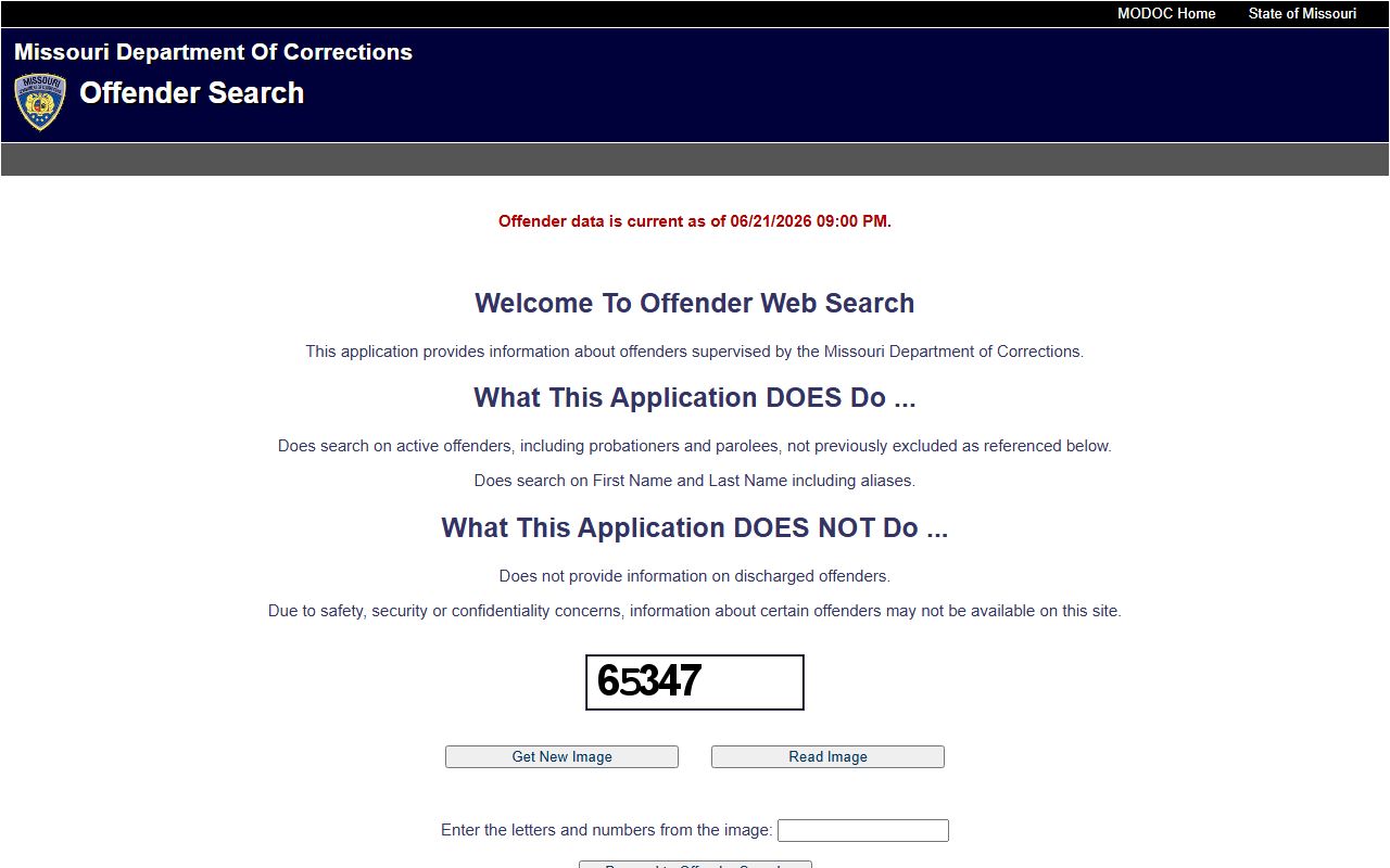 Howell County inmate records Missouri DOC offender search
